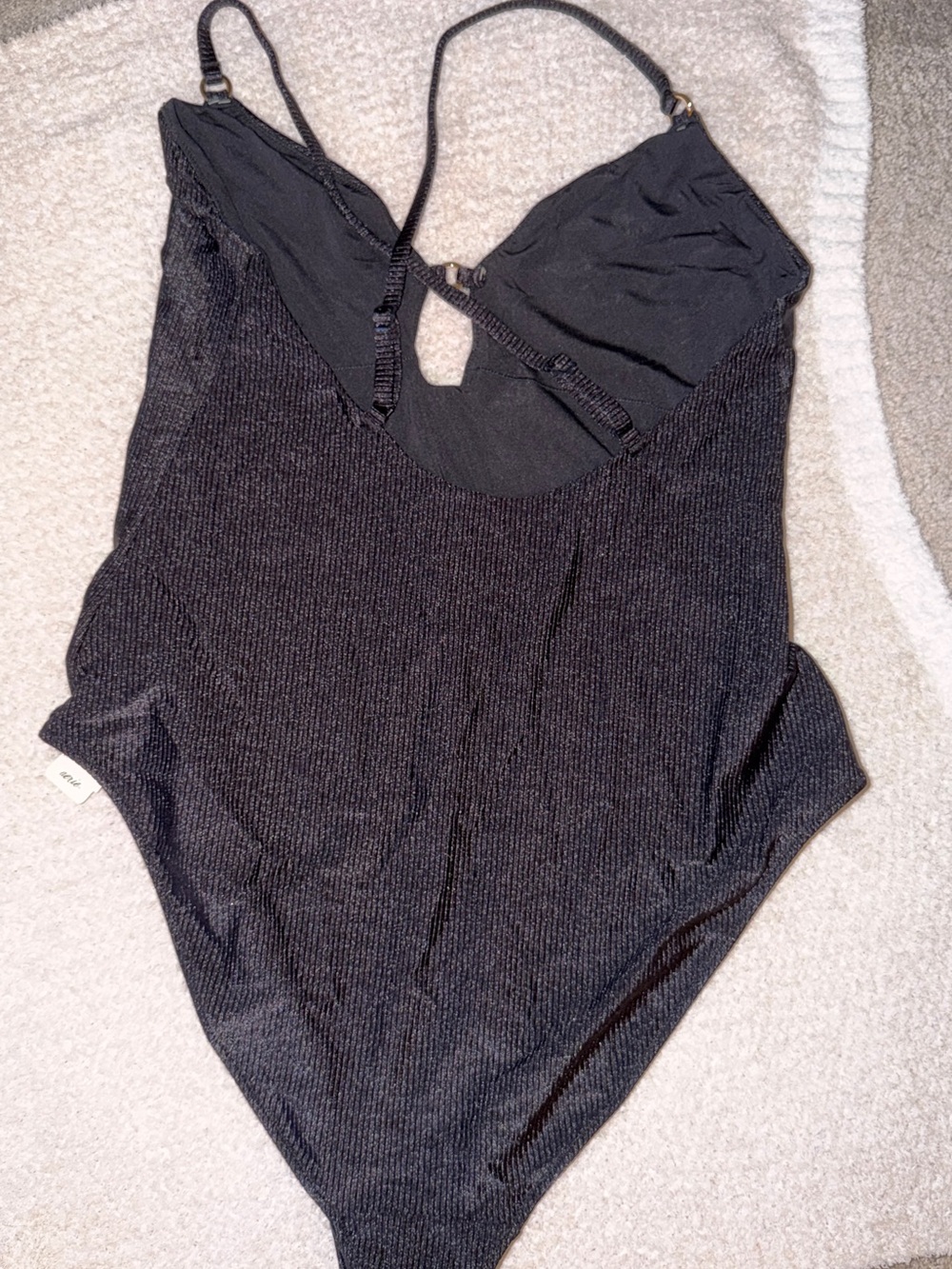 aerie Black ribbed swimsuit - Picture 2 of 4